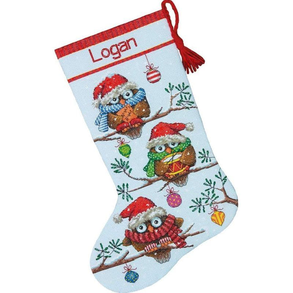 Holiday Hooties Stocking Cross Stitch Kit 70-08951 by Dimensions