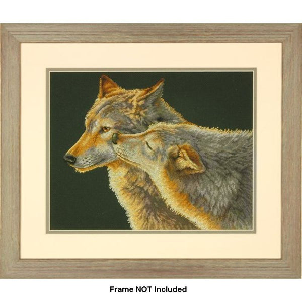 Wolf Kiss Cross Stitch Kit 70-35283 by Dimensions