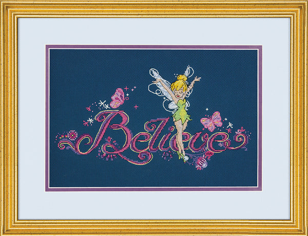 Believe Disney Tinkerbell Cross Stitch Kit 70-35370 by Dimensions