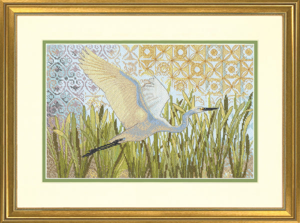 Egret in Flight Cross Stitch Kit 70-35411 by Dimensions