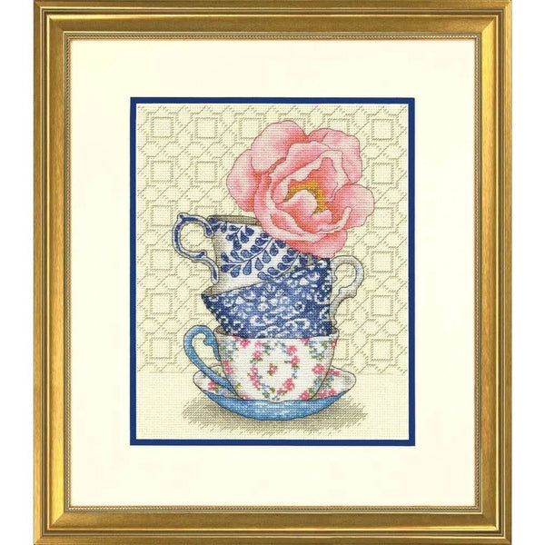 Rose Tea Cross Stitch Kit 70-35414 by Dimensions