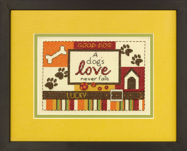 A Dog's Love Cross Stitch Kit 70-65124 by Dimensions