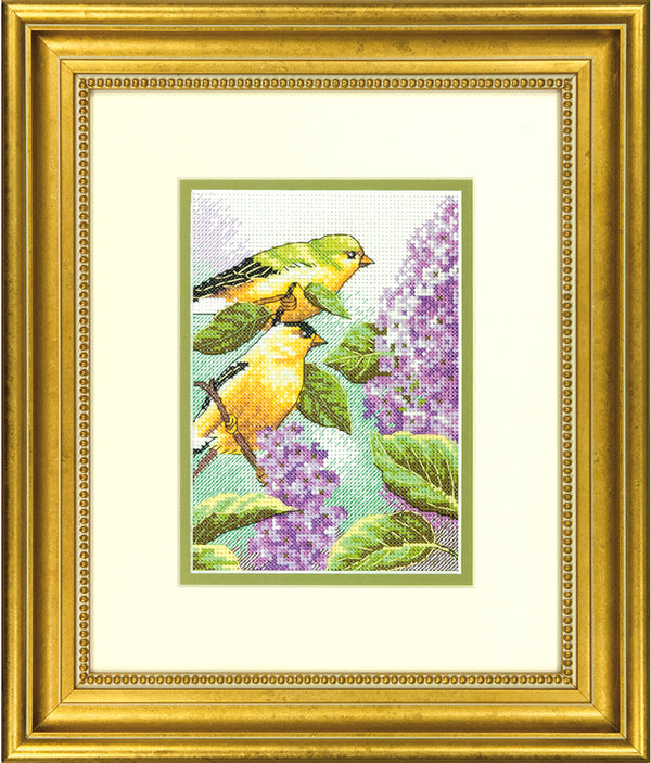 Goldfinch and Lilacs - Dimensions Needlepoint Kit 70-65153