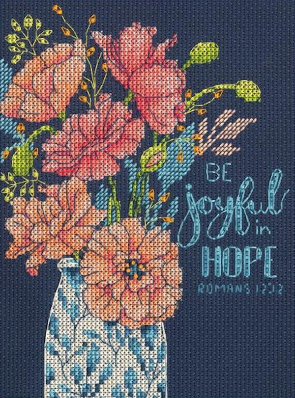 Joyful Floral Cross Stitch Kit 70-65221 by Dimensions