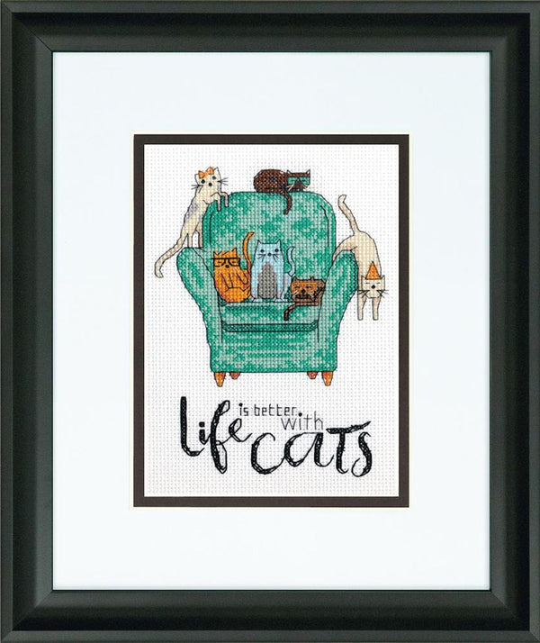 Playful Cats Cross Stitch Kit 70-65222 by Dimensions