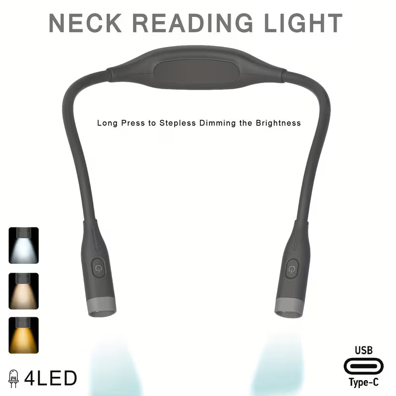 LED Rechargeable Neck Light - Black – Stitchers' Corner Australia