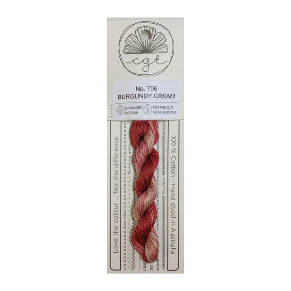 Cottage Garden Threads Stranded Burgundy Cream 706