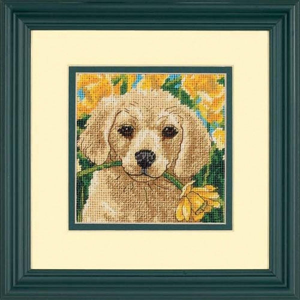 Puppy Mischief Needlepoint Kit 7231 by Dimensions