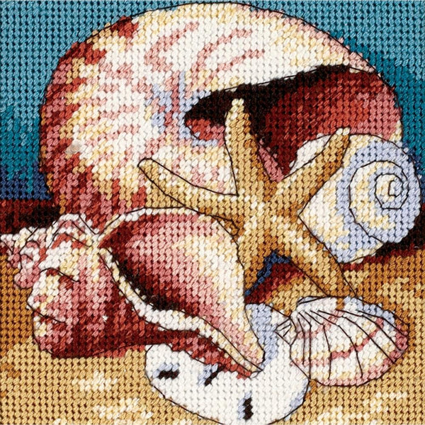 Shell Collage Needlepoint Kit 7219 by Dimensions