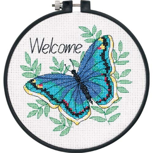 Welcome Butterfly Cross Stitch Kit 73147 by Dimensions