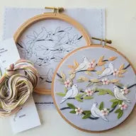 Peaceful Doves Embroidery Kit by Jessica Long