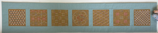 Golden Treasures Table Runner Sashiko Kit (118cm x 23cm)