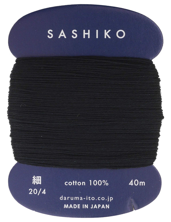 Sashiko Thin Thread 40m - Black 219