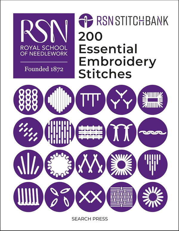 Stitchbank 200 Essential Embroidery Stitches: Royal School of Needlework