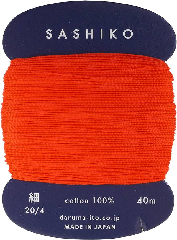Sashiko Thin Thread 40m - Vermilion 212