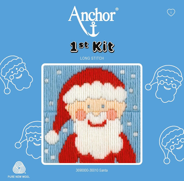 Santa Long Stitch Kit 30010 1st Kit by Anchor