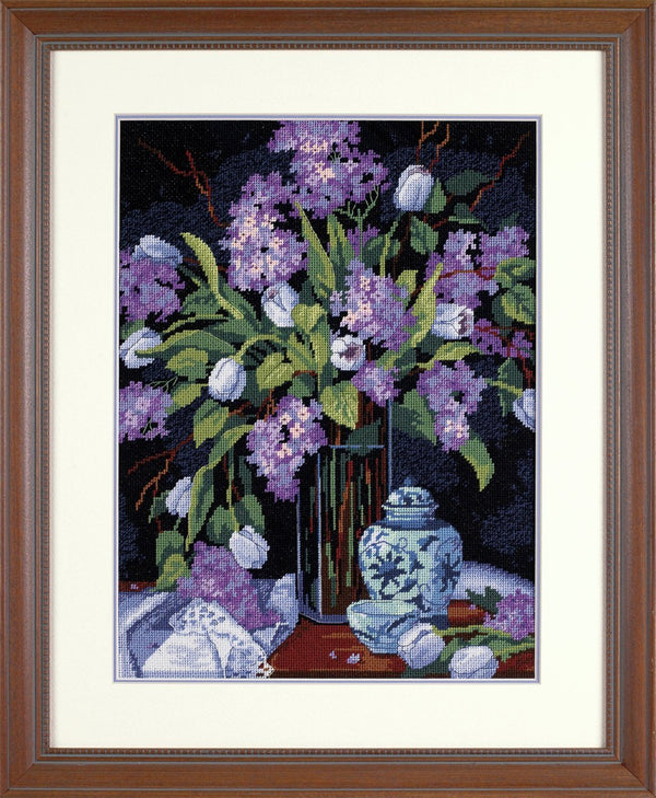 Tulips and Lilacs Needlepoint Kit 20067 by Dimensions