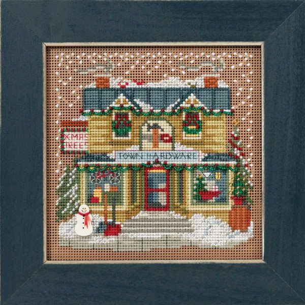 Town Hardware - Christmas Village Mill Hill Buttons & Beads Cross Stitch Kit (MH14-1631)