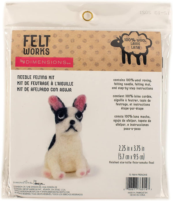 Frenchie Needle Felting Kit 72-76914 by Dimensions