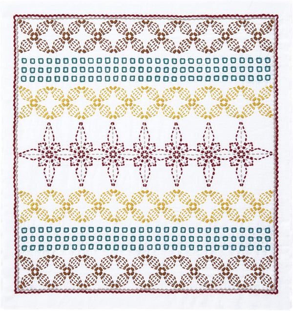 Sashiko Sampler Kit Poinsettia - La Bouquetiere by Olympus SK-431
