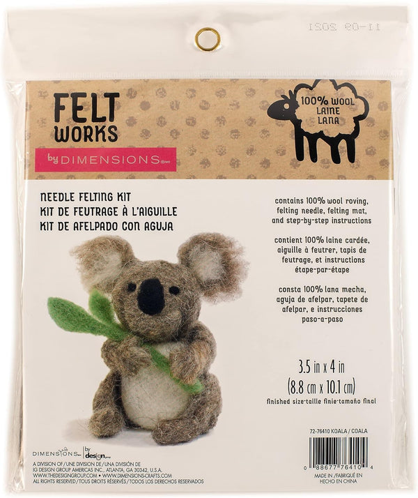 Koala Needle Felting Kit 72-76410 by Dimensions