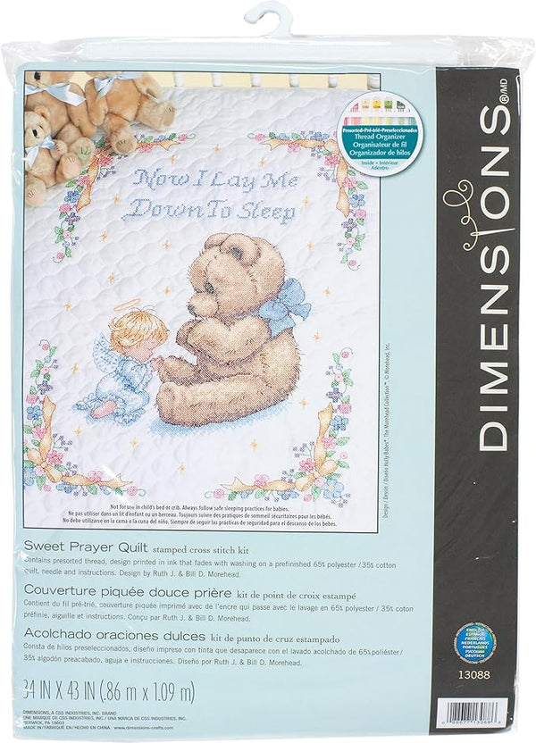 Sweet Prayer Quilt Stamped Cross Stitch Kit 13088 by Dimensions