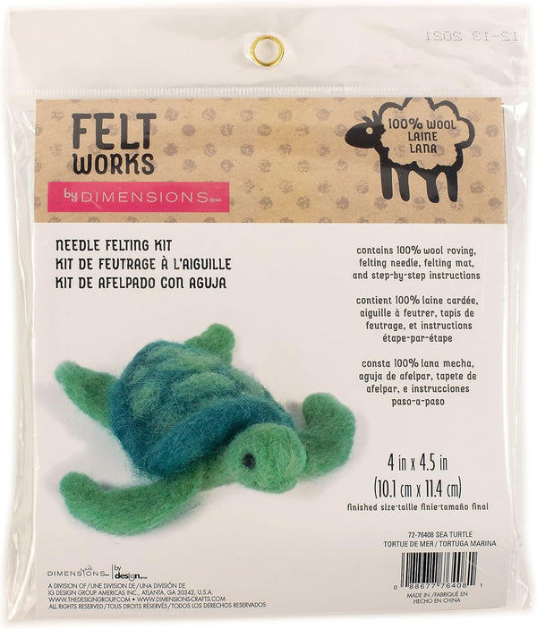 Sea Turtle Needle Felting Kit 72-76408 by Dimensions