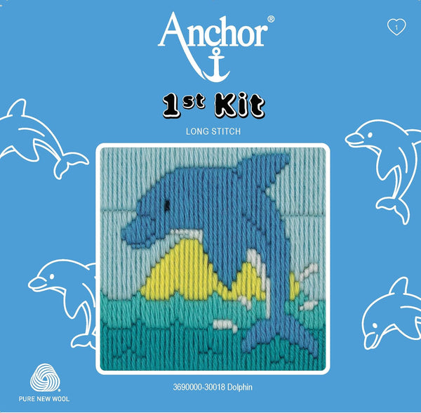Dolphin Long Stitch Kit 30018 1st Kit by Anchor