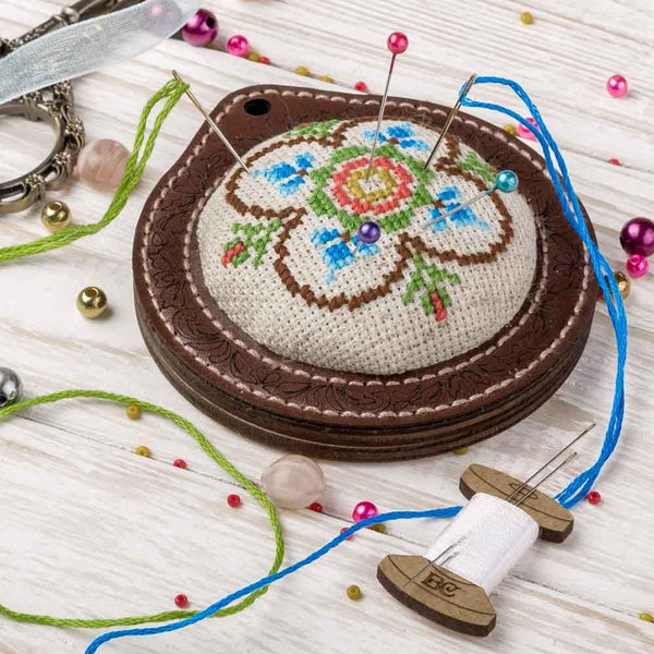 Pin Cushion Needlecraft Kit - FLTL-024 by Wonderland Crafts