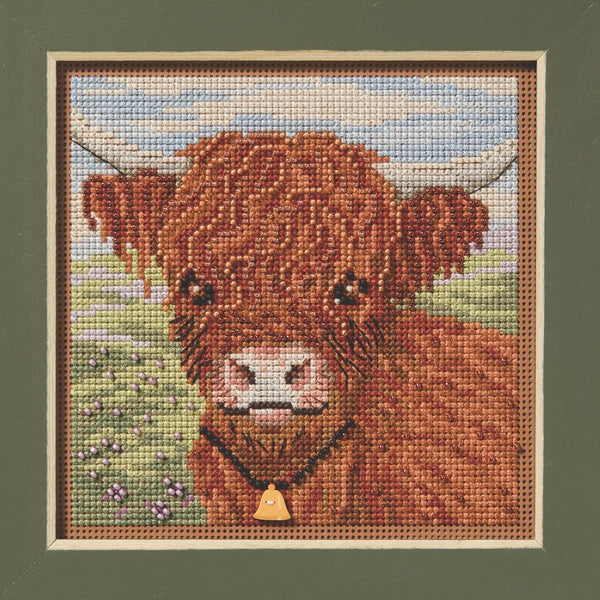 Highland Cow Mill Hill Buttons & Beads Cross Stitch Kit (MH14-2512)