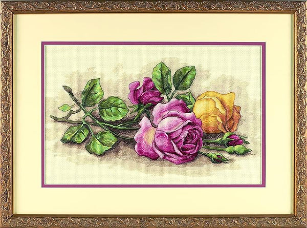 Rose Cuttings Cross Stitch Kit 13720 by Dimensions