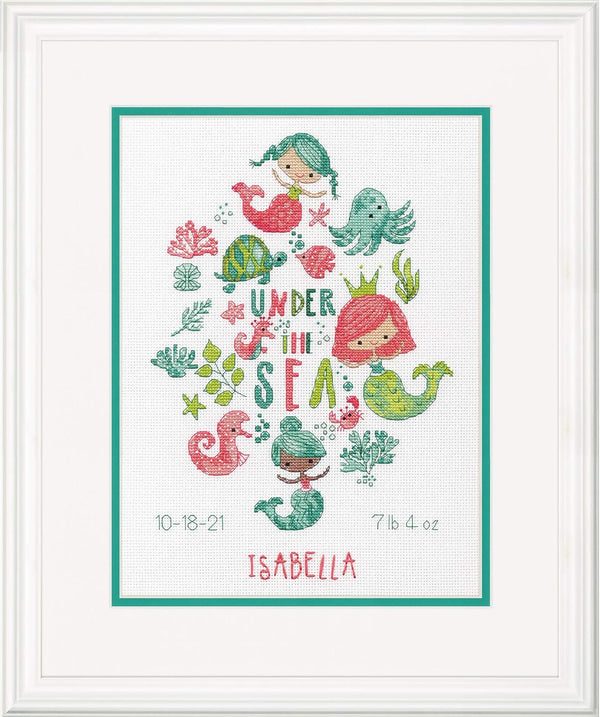 Under the Sea Birth Record Cross Stitch Kit 70-76164 by Dimensions