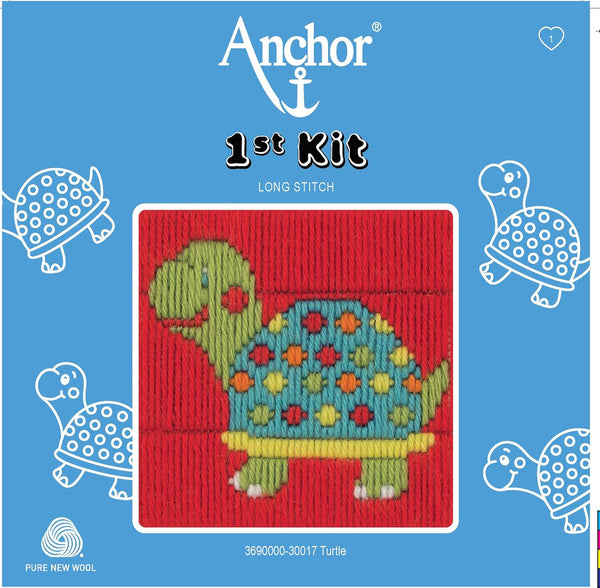 Turtle Long Stitch Kit 30017 1st Kit by Anchor