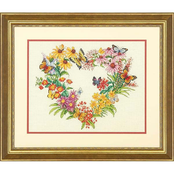 Wildflower Wreath Cross Stitch Kit 70-35336 by Dimensions