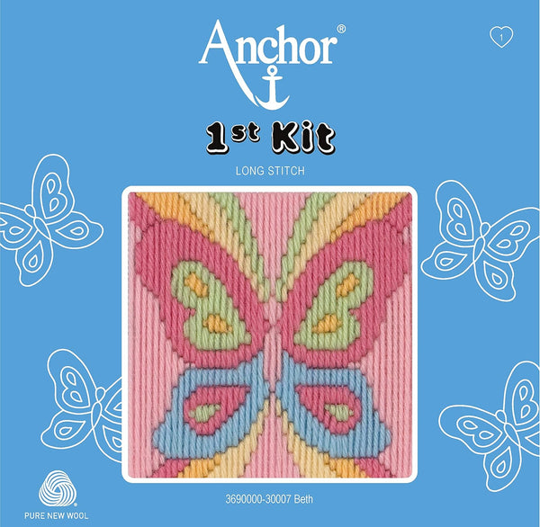 Beth (Butterfly) Long Stitch Kit 30007 1st Kit by Anchor