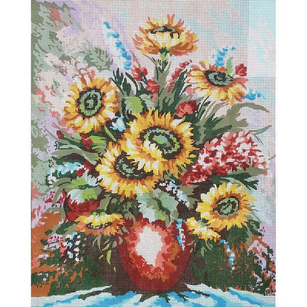 Flower Vase - Tapestry Canvas by Collection D'Art 11461