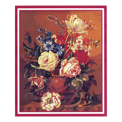 Flower Vase - Tapestry Canvas by Collection D'Art 11518