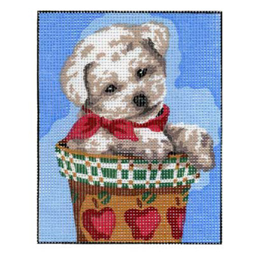 Dog in Pot - Tapestry Canvas by Sophie S1418.04