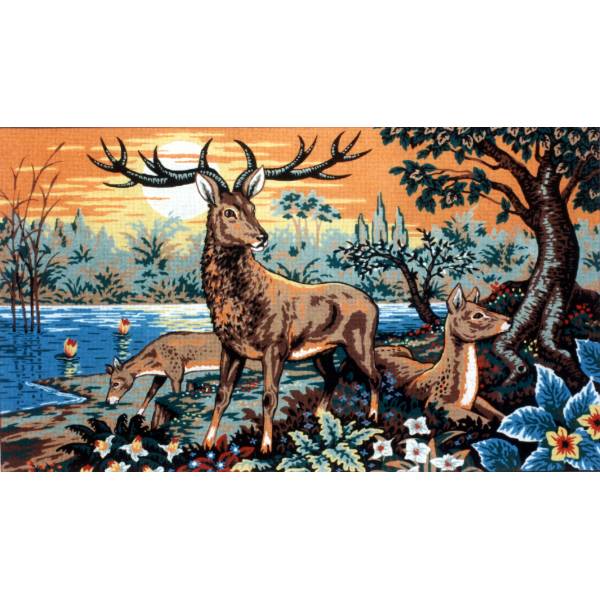 Deer - Tapestry Canvas by Diamant A985