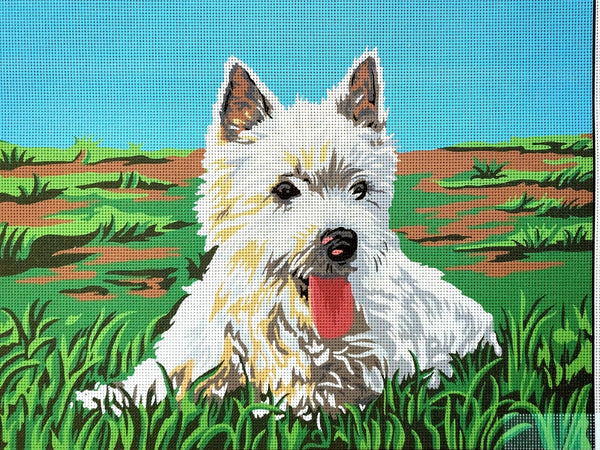 Dog Westie Tapestry Canvas by Gobelin L 14.876