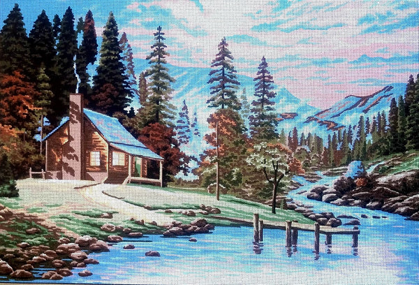 River Cottage Tapestry Canvas by Gobelin L 10.552