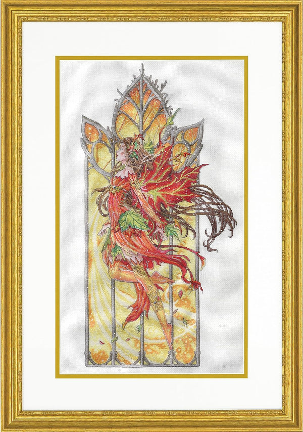 Dancing Fall Fairy Cross Stitch Kit 70-35429 Gold Collection by Dimensions