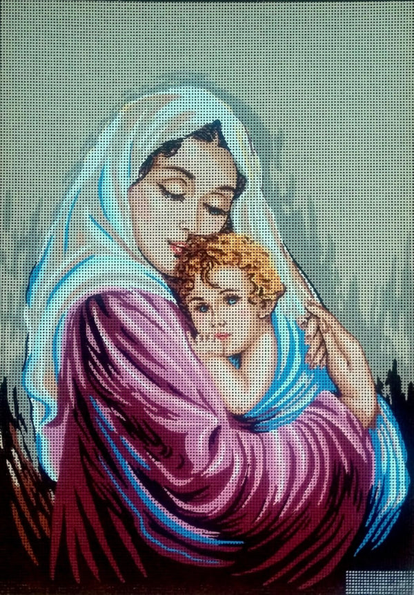 Madonna with Child Tapestry Canvas by Gobelin 14.823