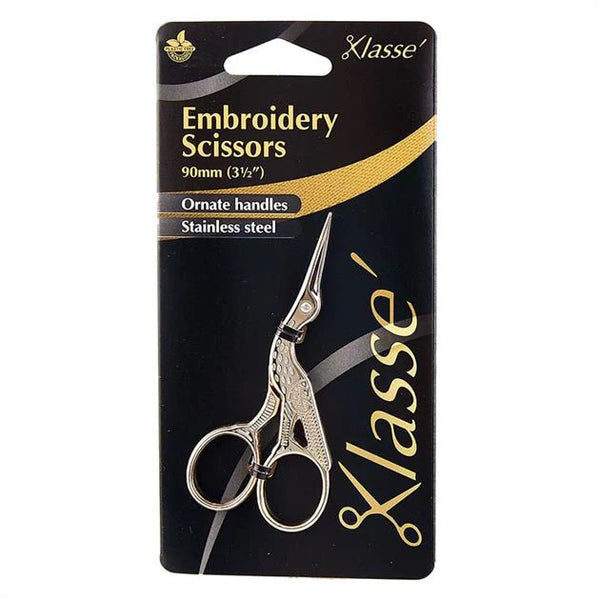 Klasse' Embroidery Scissors 90cm - Stork (gold) BK4603