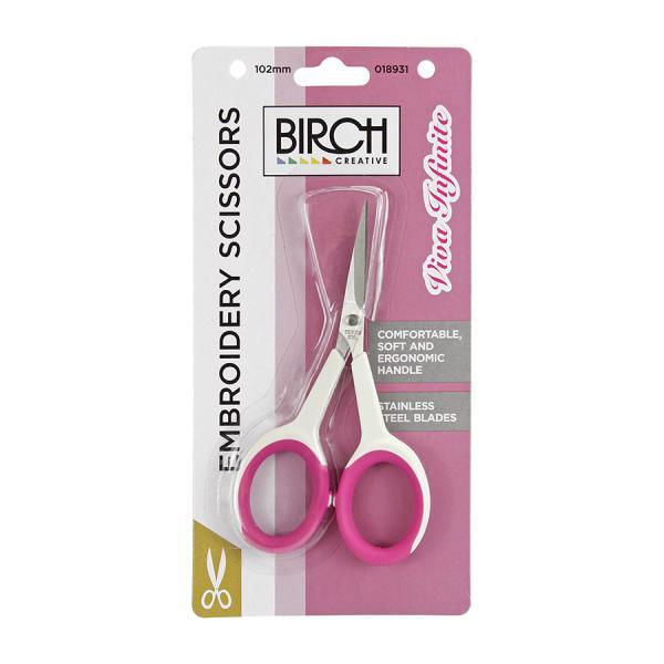 Embroidery Scissors Viva Infinite 102mm - 018931 by Birch