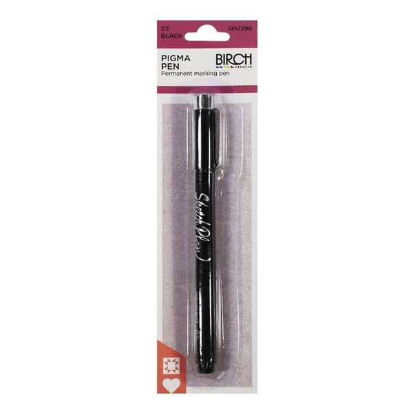 Pigma Pen - Permanent Marking Pen (02 Black) by Birch Q57296