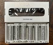 Au Ver A Soie - 6 Pack of Broderie Metallic - Silver