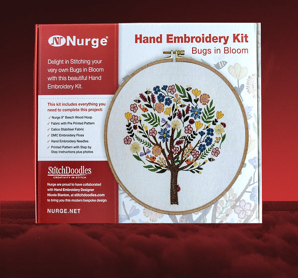 Bugs in Bloom 76921 Hand Embroidery Kit by Nurge