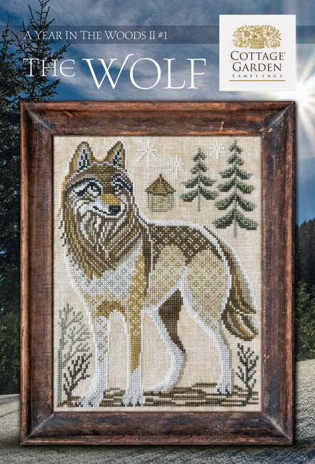 A Year in the Woods Series II #1 - The Wolf (CGS-1125) by Cottage Garden Samplings
