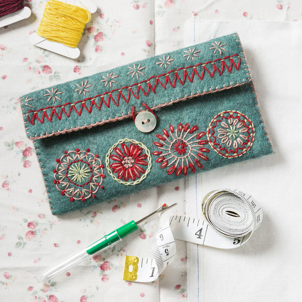 Sewing Pouch - Wool Mix Felt Craft Kit by Corinne Lapierre